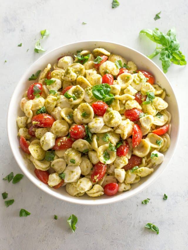 The Best Caprese Pasta Salad The Girl Who Ate Everything