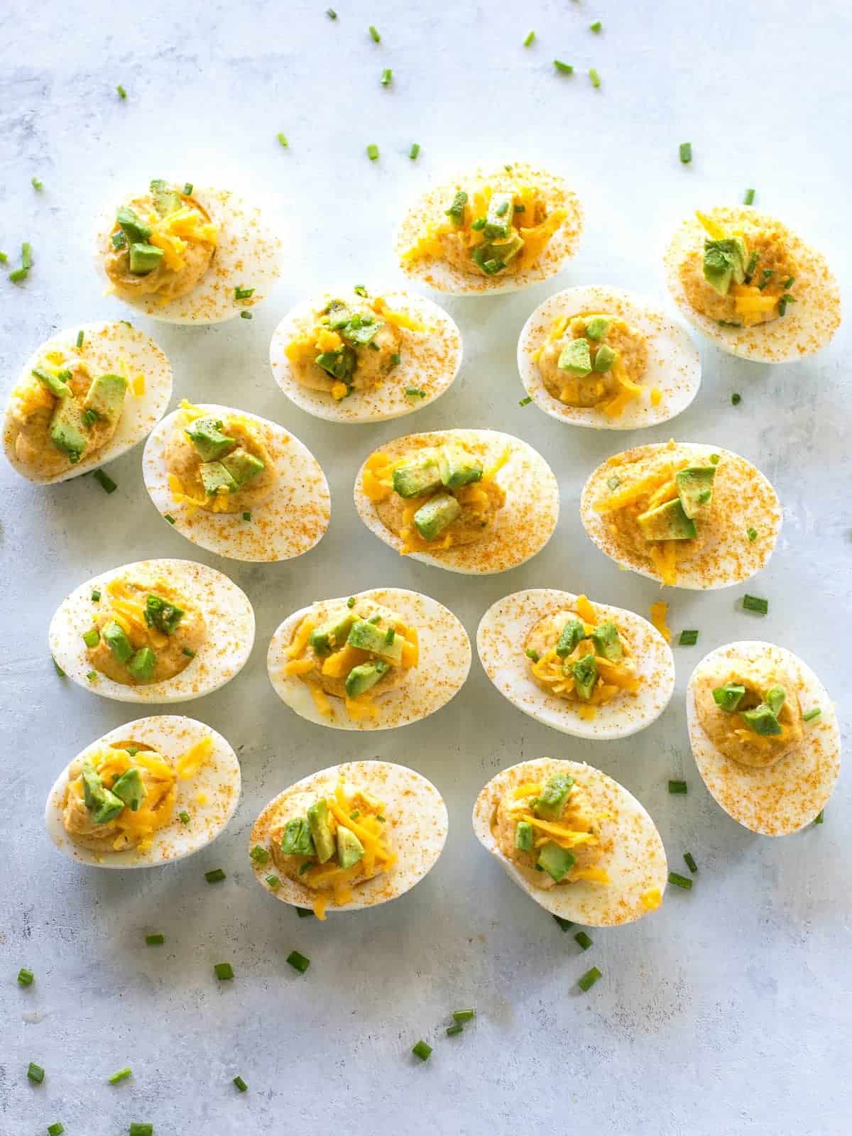 Mexican Deviled Eggs - The Girl Who Ate Everything