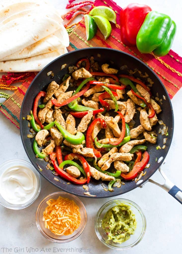 Easy Chicken Fajitas Recipe The Girl Who Ate Everything