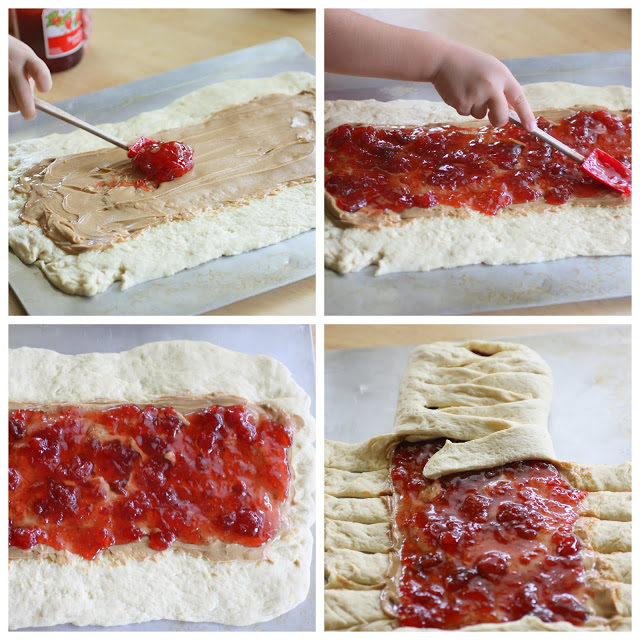 Easy Homemade Bread Braids: Peanut Butter And Jelly Braid And A Taco ...