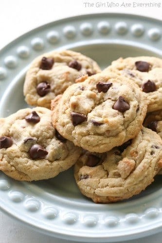 Liberty Square Chocolate Chip Cookies - The Girl Who Ate Everything