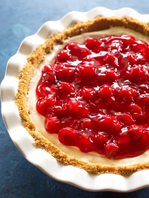 Cherry Cheese Pie Recipe - The Girl Who Ate Everything