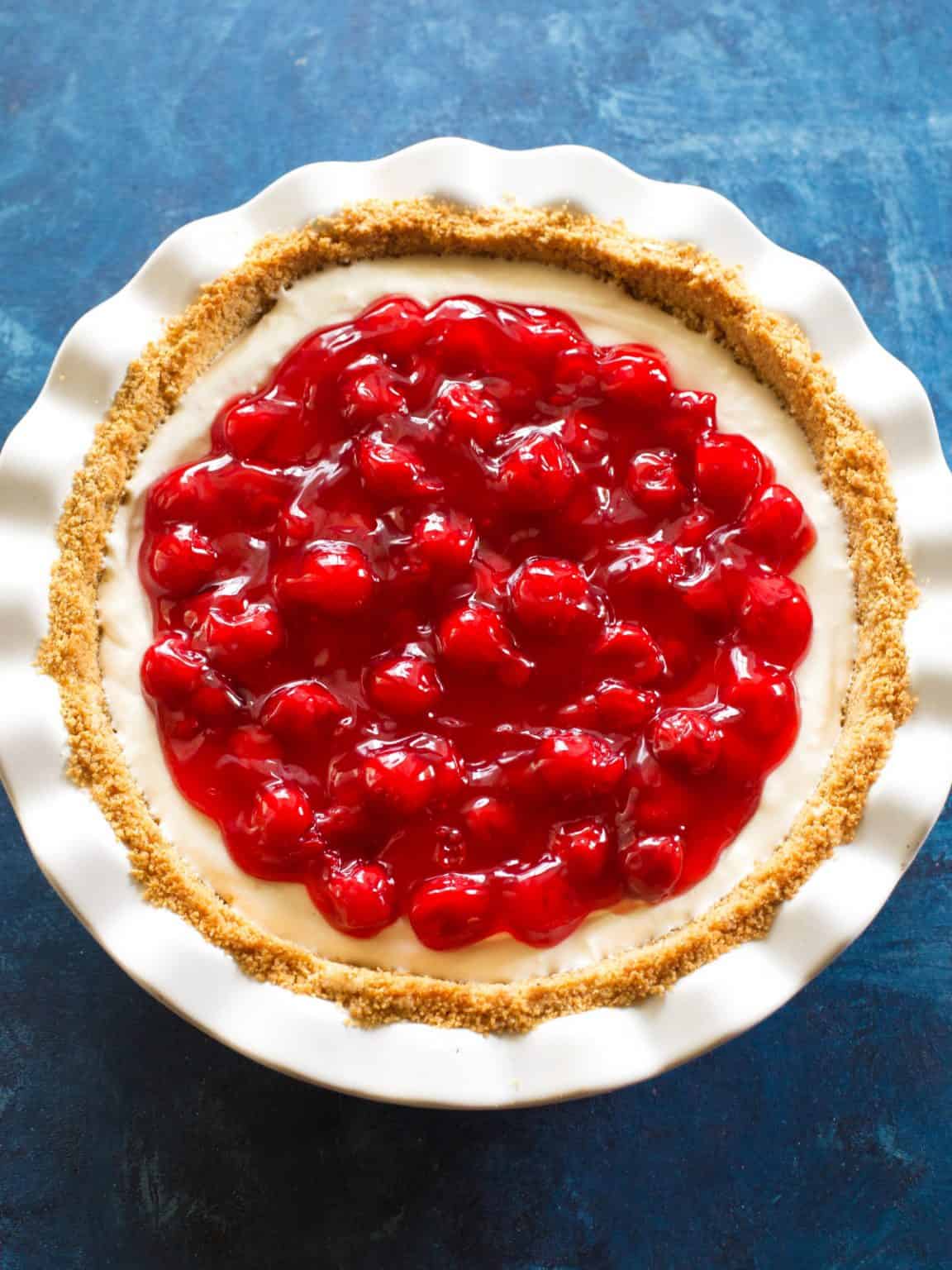 Cherry Cheese Pie Recipe - The Girl Who Ate Everything