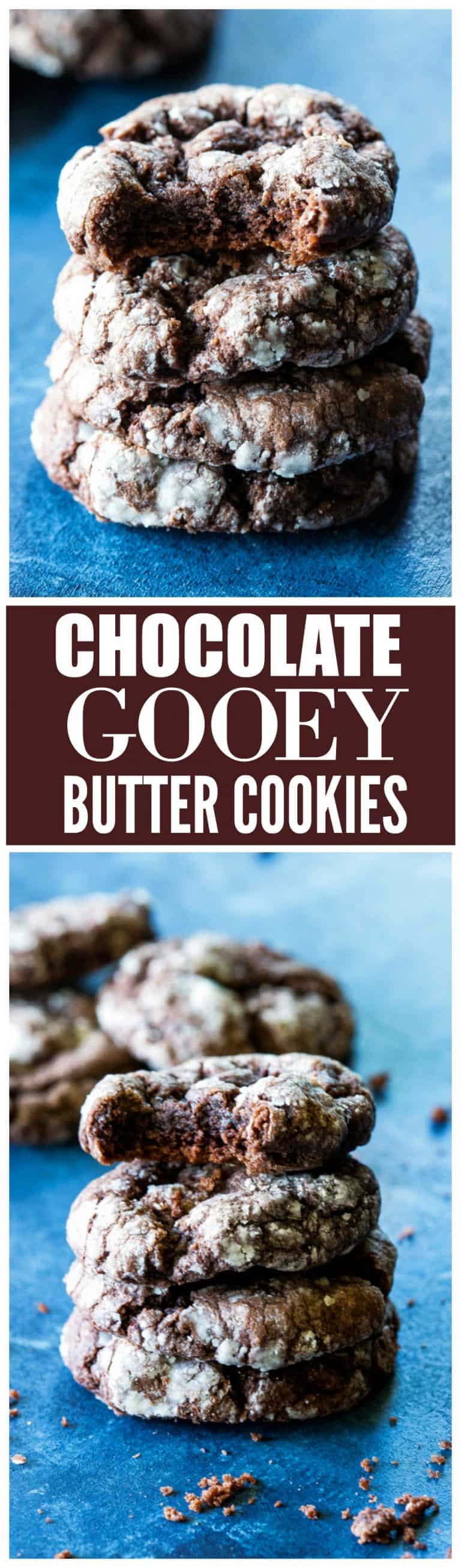 Chocolate Ooey Gooey Butter Cookies - The Girl Who Ate Everything