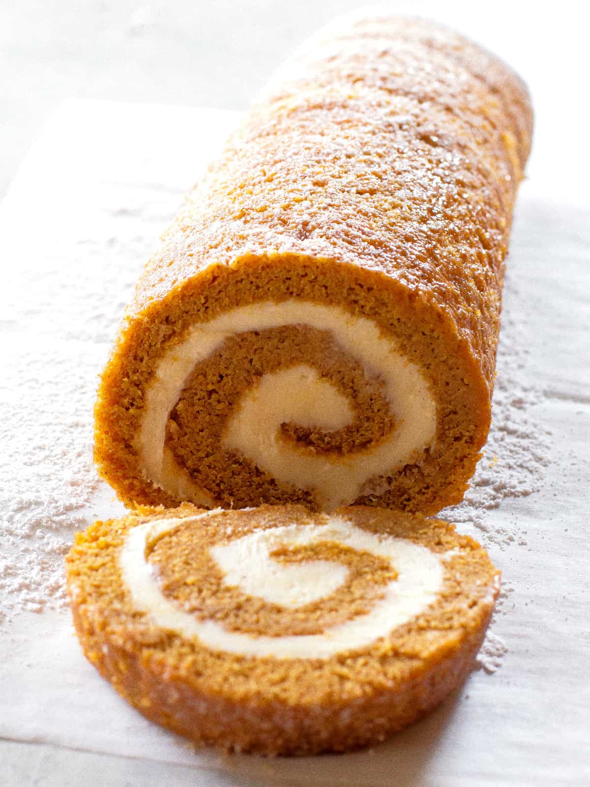 Pumpkin Roll Recipe - The Girl Who Ate Everything
