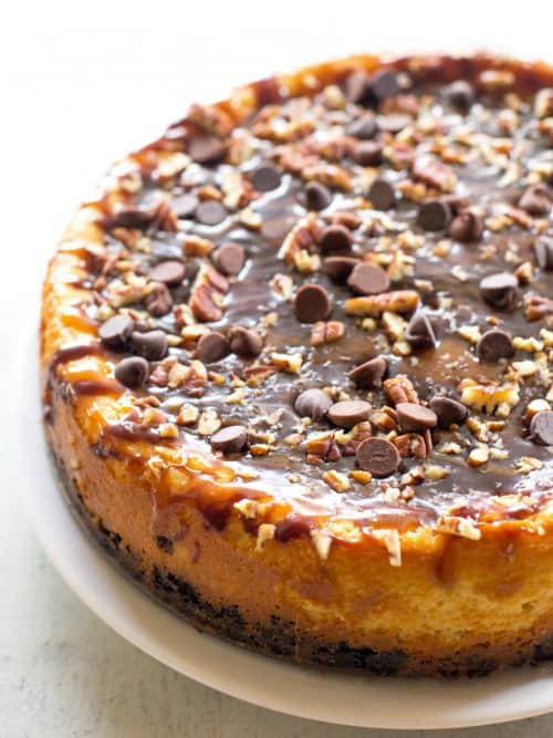 Turtle Cheesecake Recipe - The Girl Who Ate Everything