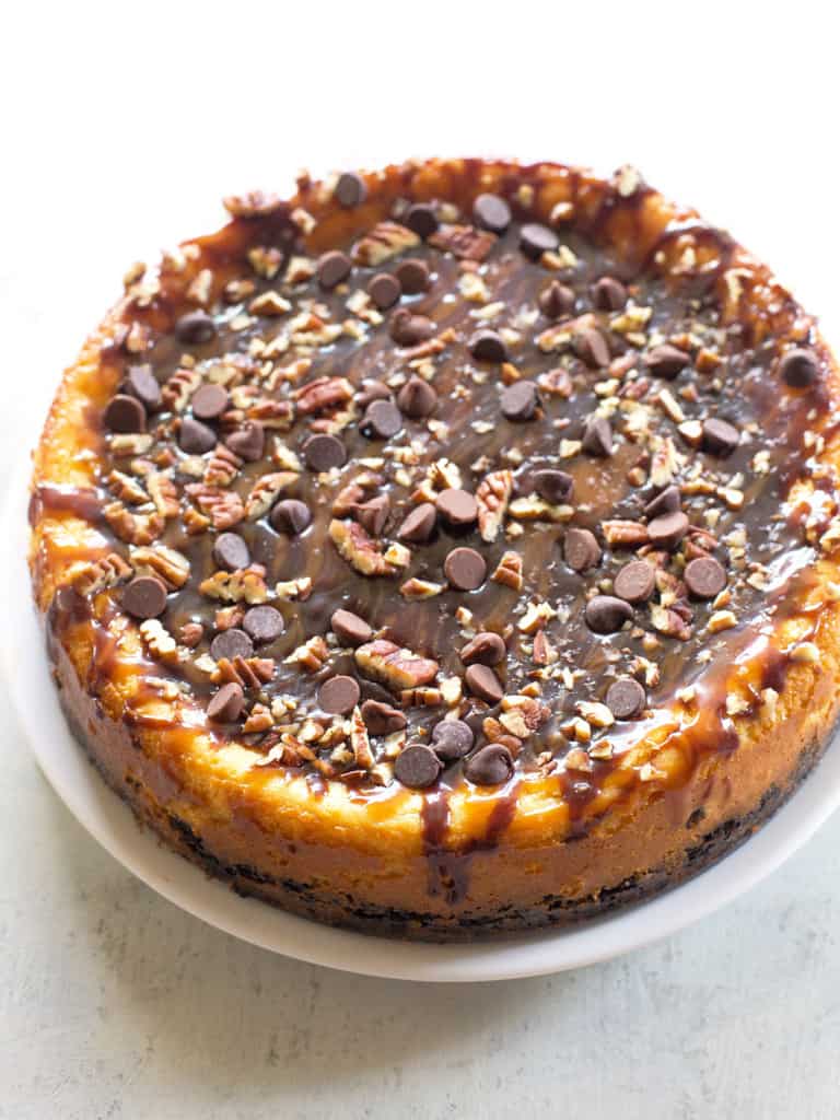 Turtle Cheesecake Recipe - The Girl Who Ate Everything