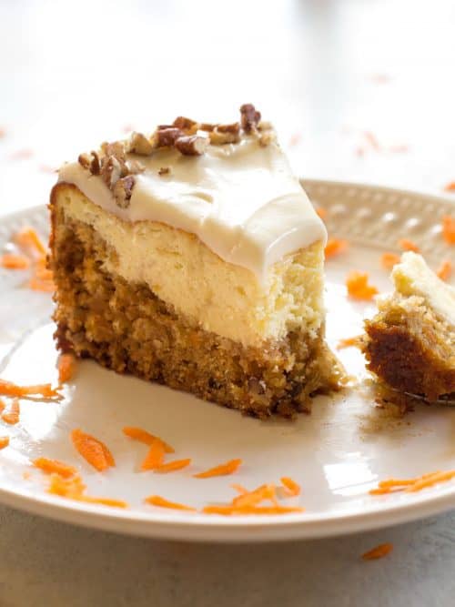 Carrot Cake Cheesecake - The Girl Who Ate Everything