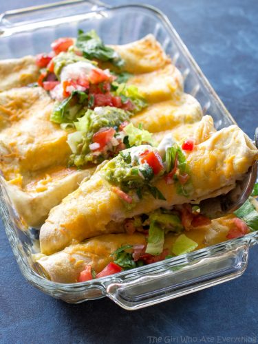 Honey Lime Chicken Enchiladas - The Girl Who Ate Everything