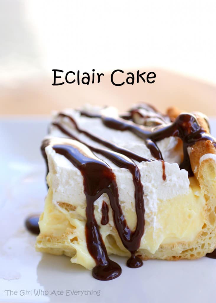 Chocolate Éclair Cake Recipe {No-Bake Refrigerator Cake}