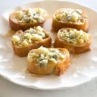 Gorgonzola And Honey Bruschetta - The Girl Who Ate Everything