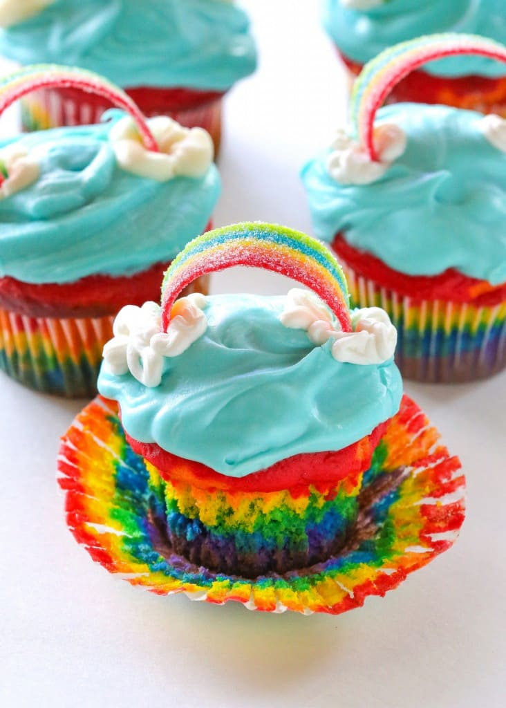rainbow cupcake designs