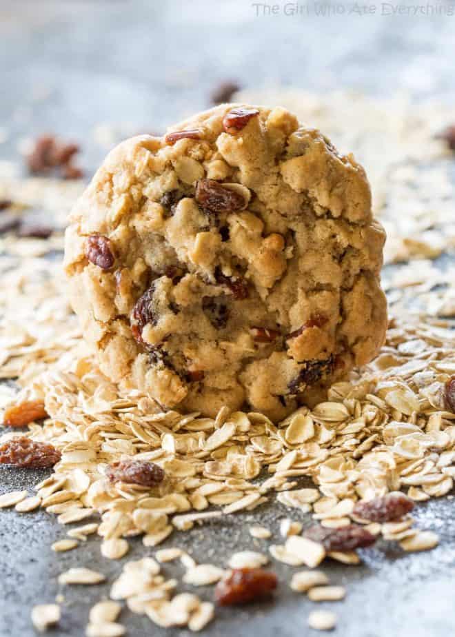 Oatmeal Raisin Cookies Recipe - The Girl Who Ate Everything