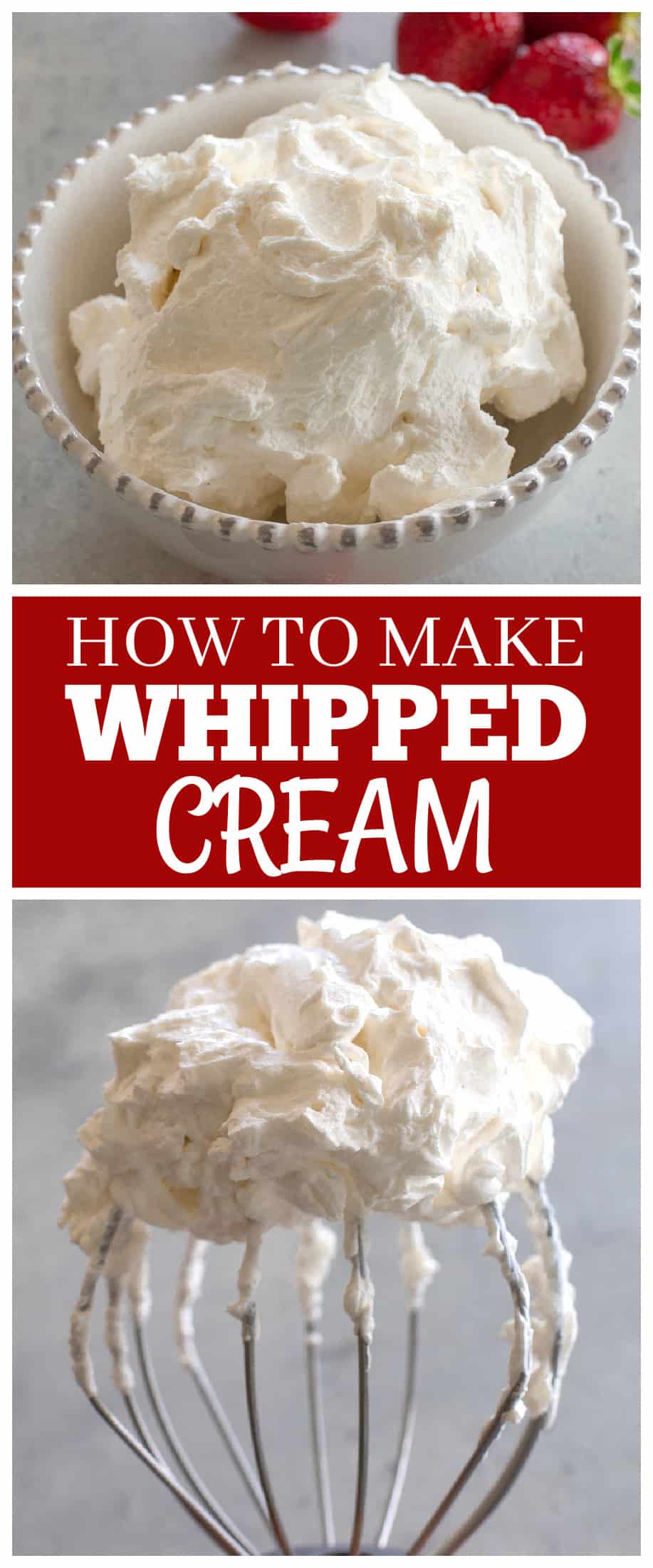 Whipped Cream Recipe - The Girl Who Ate Everything