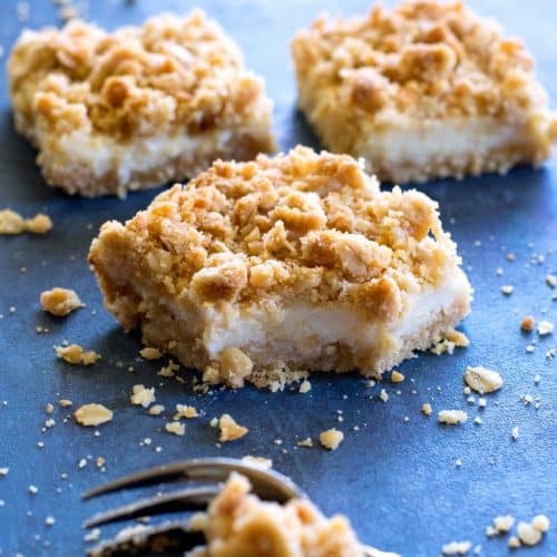 Creamy Lemon Crumb Squares - The Girl Who Ate Everything