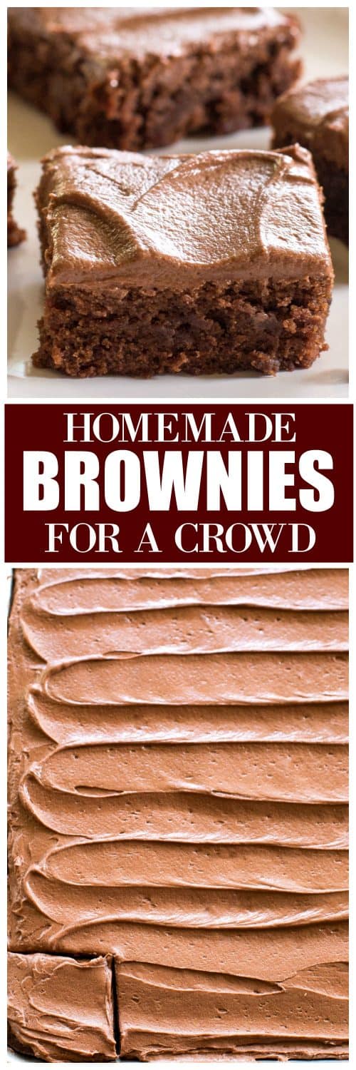 Homemade Brownies for a Crowd - The Girl Who Ate Everything