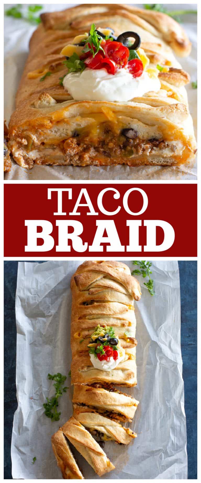 Easy Taco Braid Recipe - The Girl Who Ate Everything