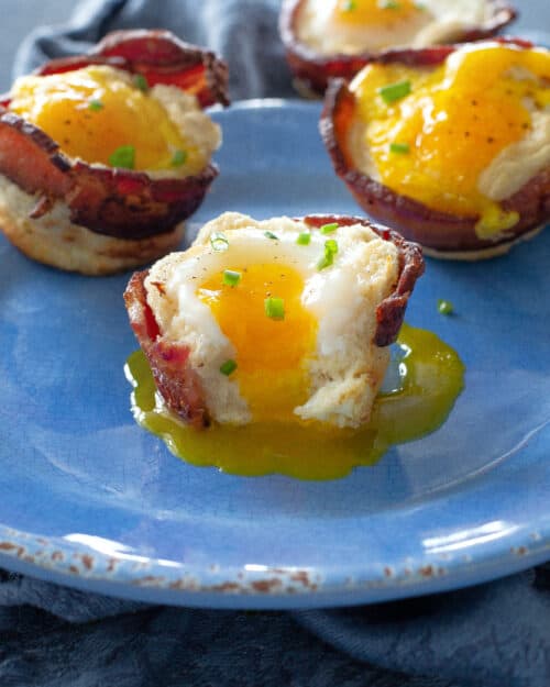 Bacon and Egg Toast Cups - The Girl Who Ate Everything