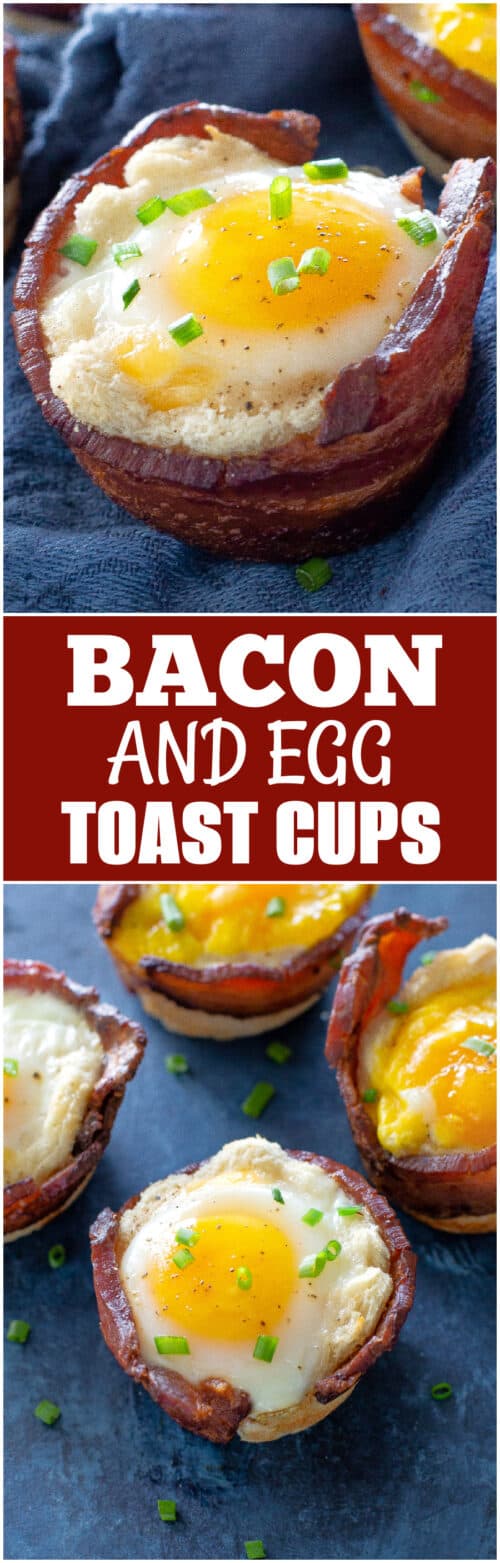 Bacon and Egg Toast Cups - The Girl Who Ate Everything