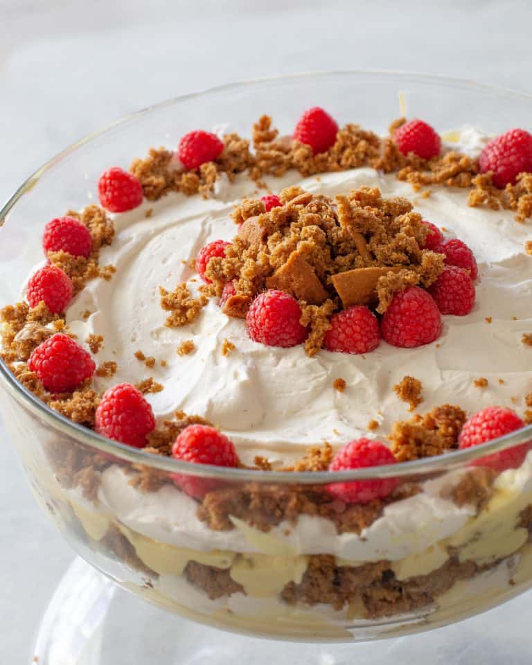 Eggnog Gingerbread Trifle - The Girl Who Ate Everything