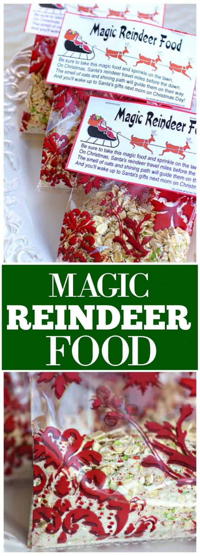 How To Make Reindeer Food - A Dab of Glue Will Do