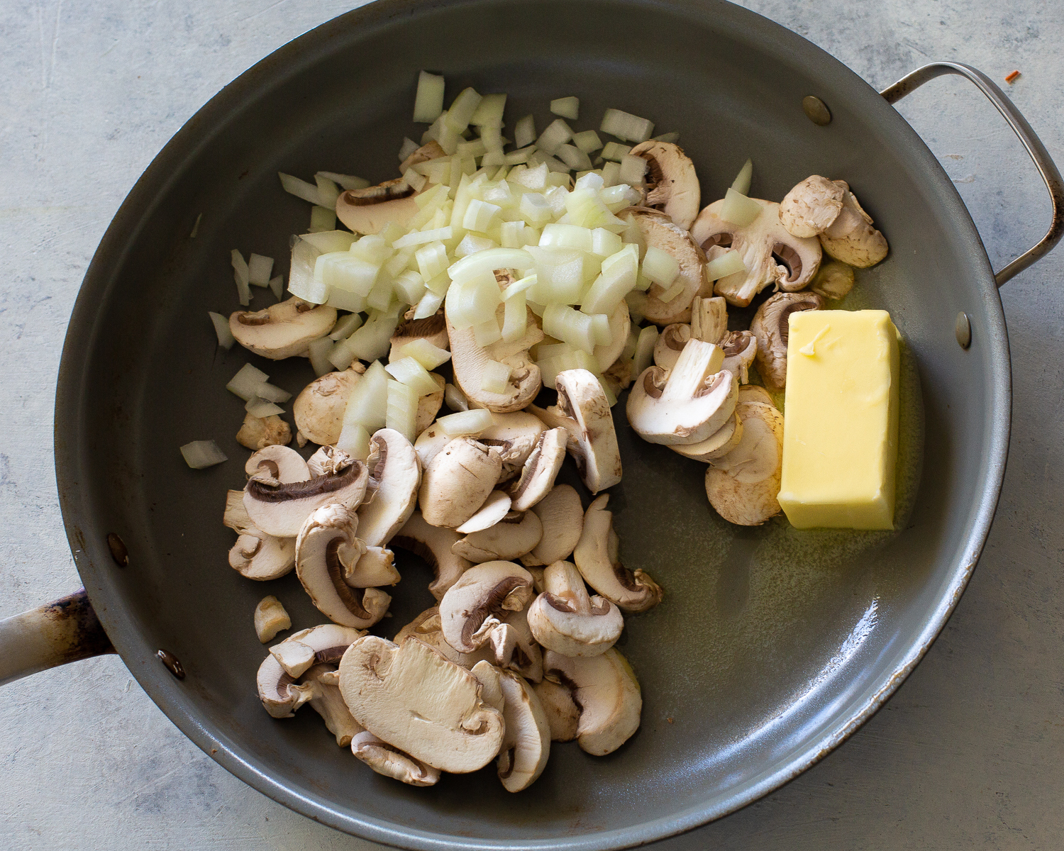 mushrooms and onions