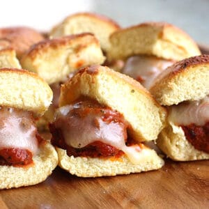 Meatball Sliders Recipe - The Girl Who Ate Everything