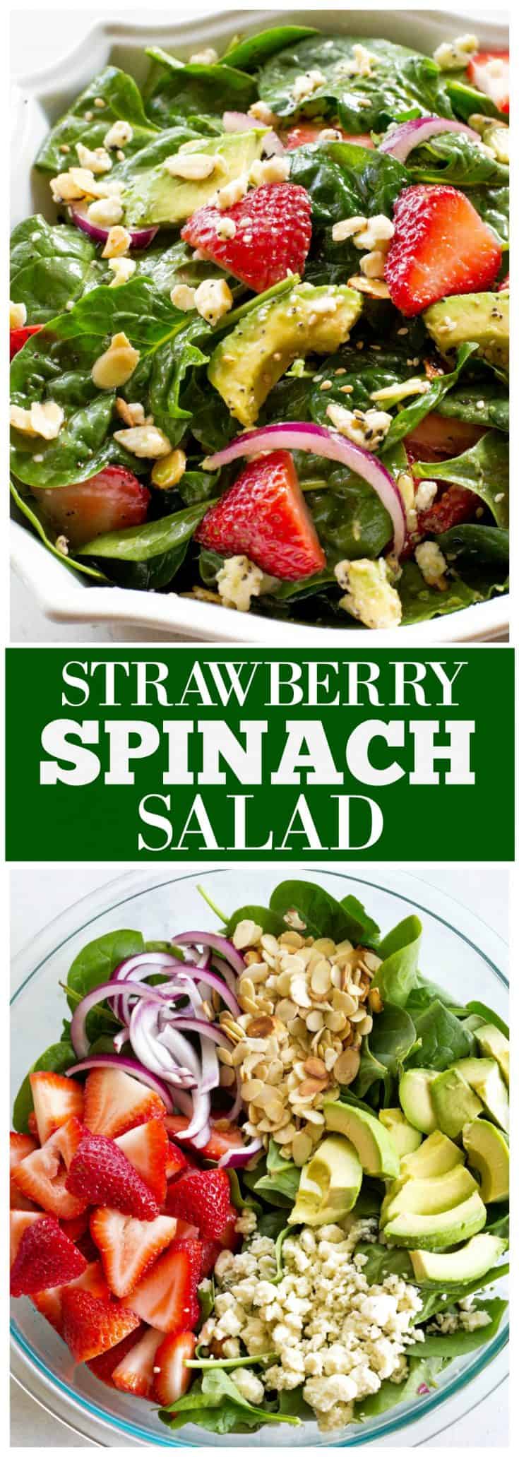 Strawberry Spinach Salad | The Girl Who Ate Everything