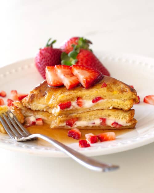 Strawberry Stuffed French Toast - The Girl Who Ate Everything