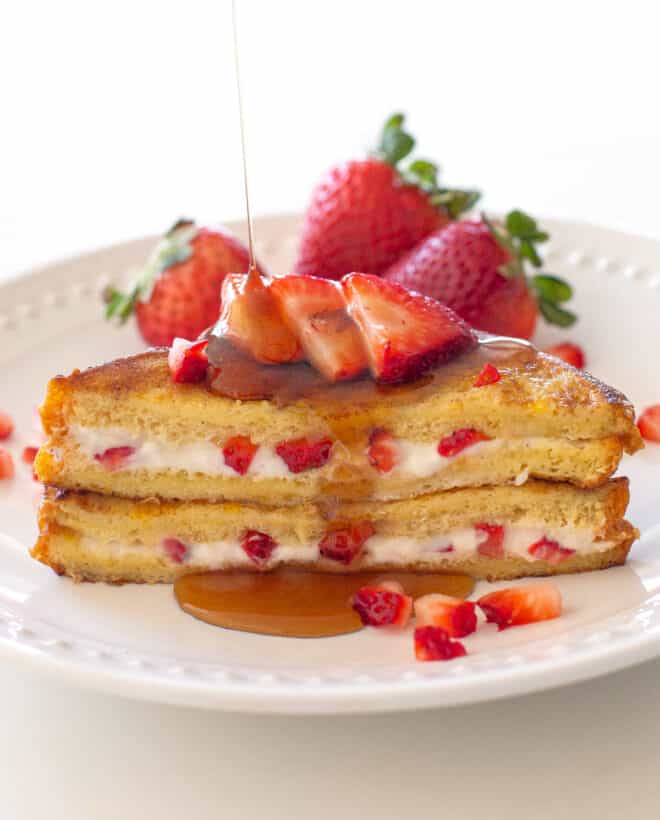 Strawberry Stuffed French Toast - The Girl Who Ate Everything