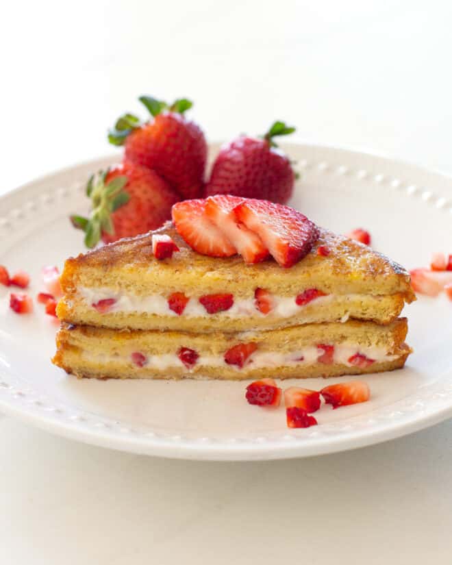 Strawberry Stuffed French Toast - The Girl Who Ate Everything