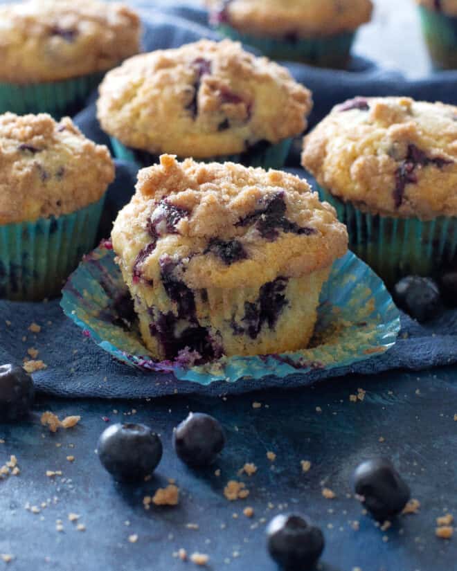 Blueberry Streusel Muffins - The Girl Who Ate Everything