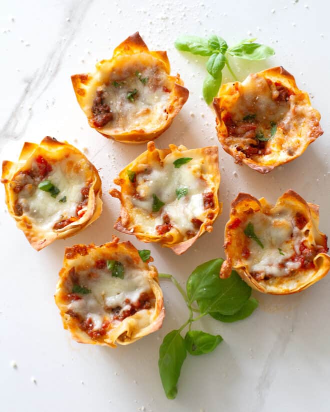 Lasagna Cupcakes Recipe - The Girl Who Ate Everything