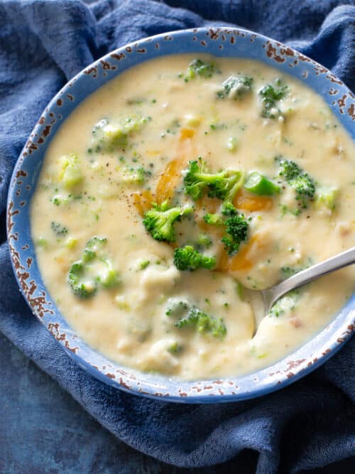 The Best Broccoli Cheddar Soup - The Girl Who Ate Everything