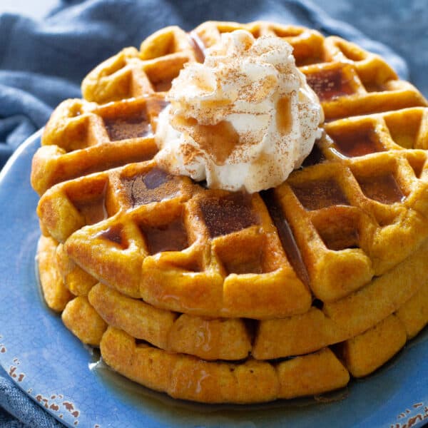 The Best Pumpkin Waffles Recipe - The Girl Who Ate Everything