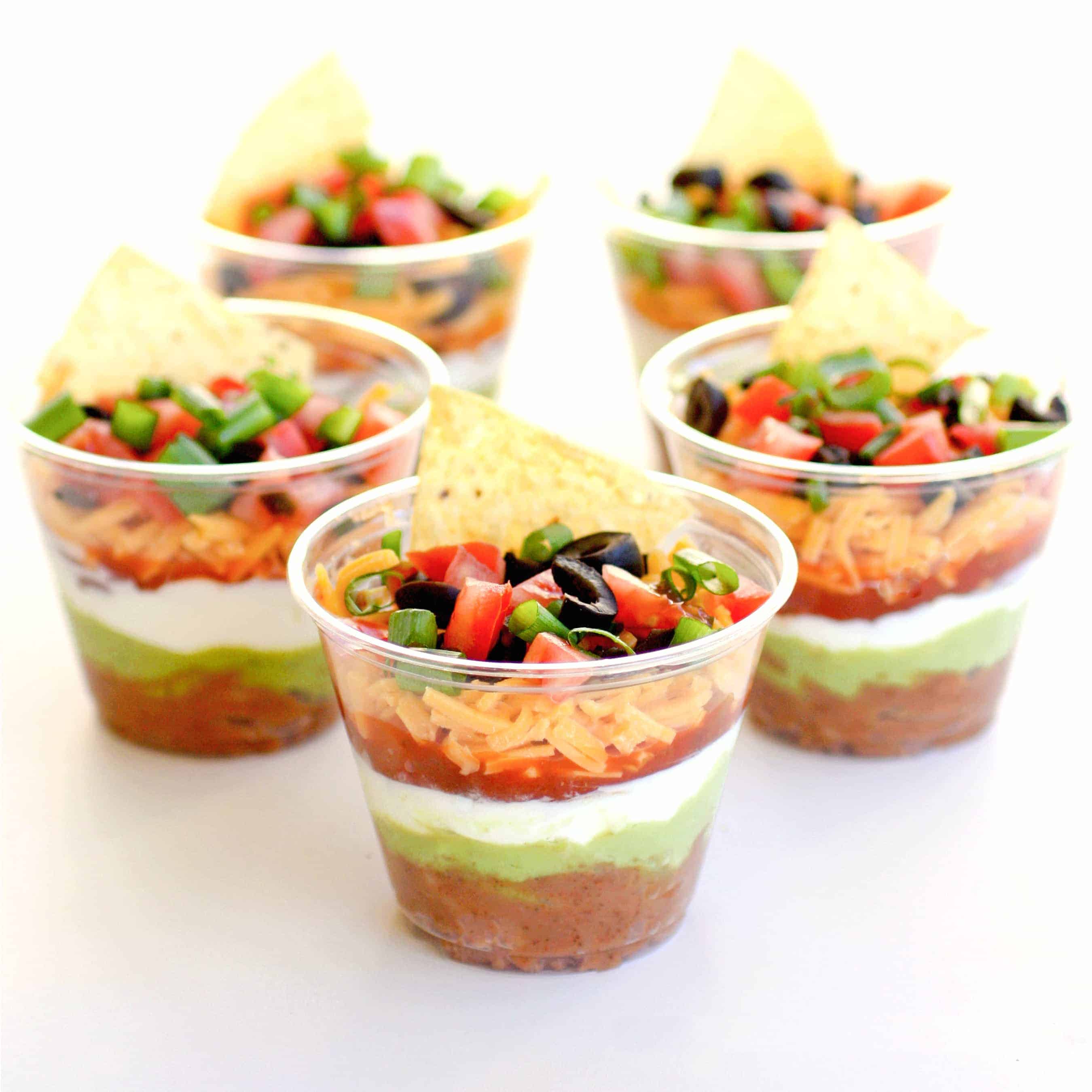 Individual Seven-Layer Dips (+VIDEO) - The Girl Who Ate Everything