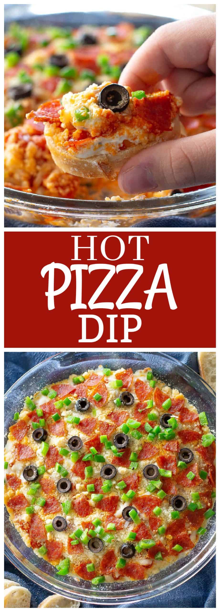 Pizza Dip Appetizer - The Girl Who Ate Everything