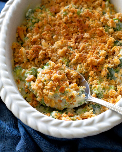 Broccoli Blue Cheese Bake - The Girl Who Ate Everything