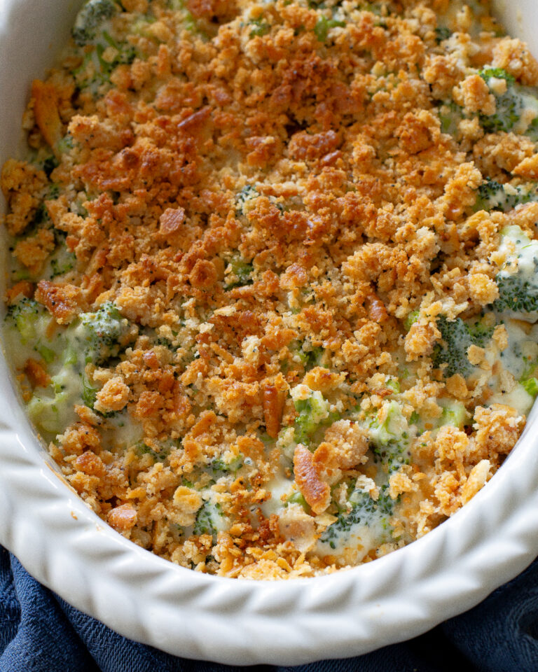 Broccoli Blue Cheese Bake - The Girl Who Ate Everything