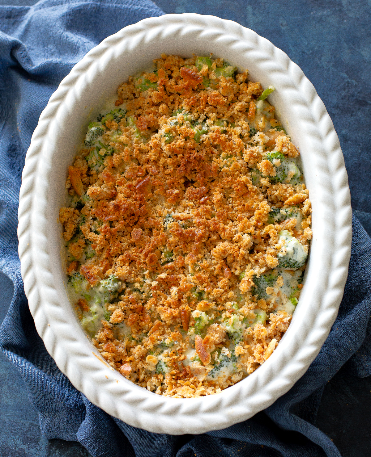 Broccoli Blue Cheese Bake