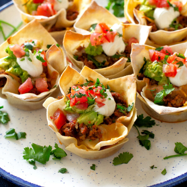 Easy Taco Cups - The Girl Who Ate Everything