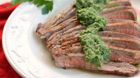 Skinny Cumin Steak With Chimichurri Sauce The Girl Who Ate Everything