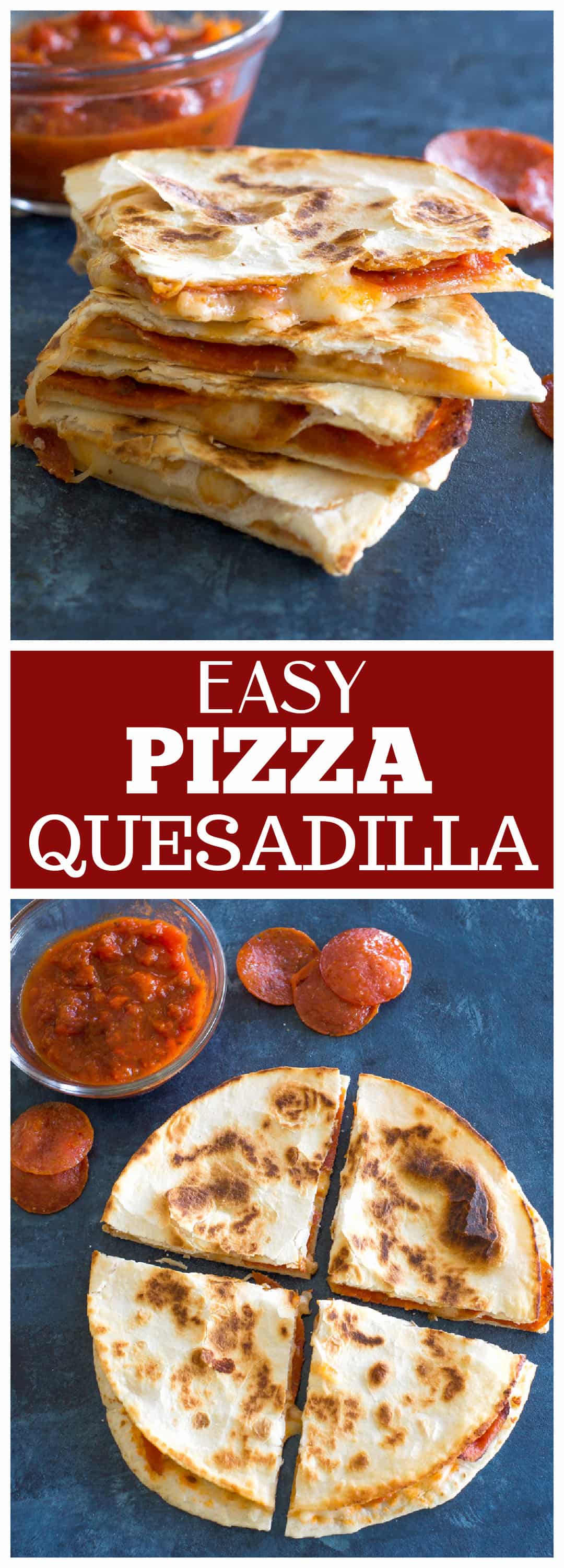 Pizza Quesadilla Recipe - The Girl Who Ate Everything