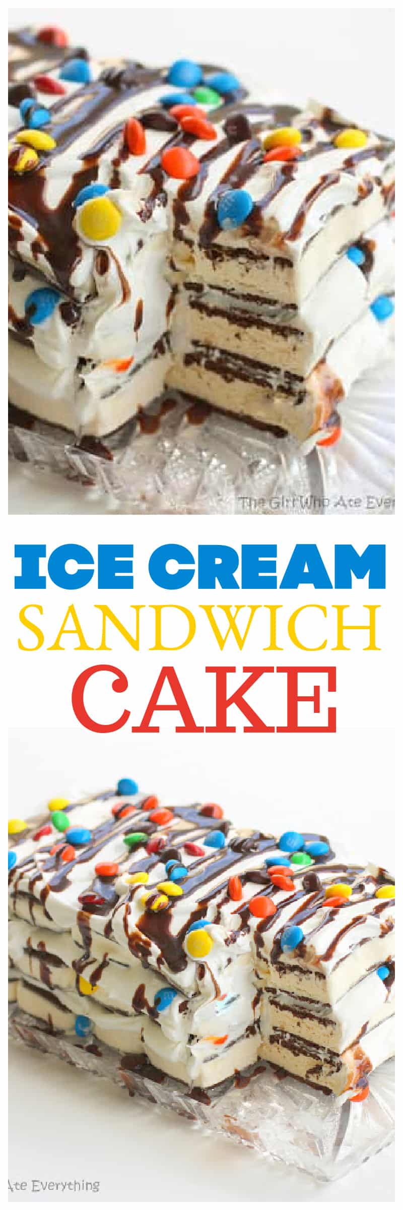 Oh-So Easy Ice Cream Sandwich Cake - About a Mom