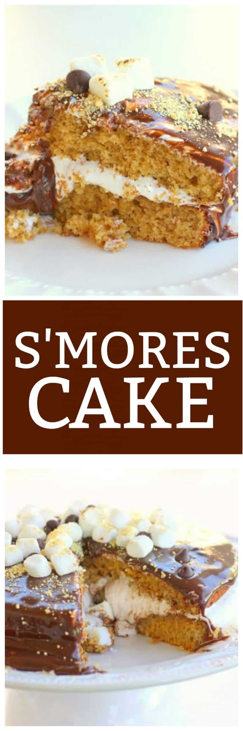 S'mores Cake Recipe - The Girl Who Ate Everything