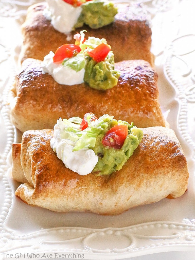 Baked Chicken Chimichangas Chimichanga Mexican Recipe