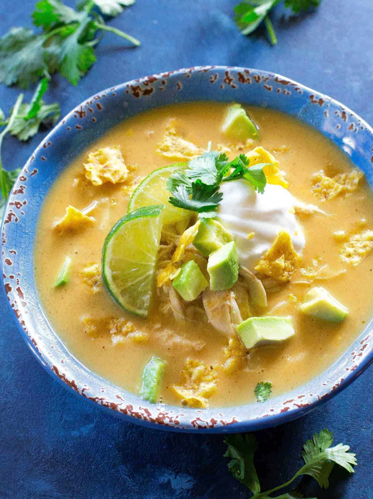Chicken Tortilla Soup - The Girl Who Ate Everything