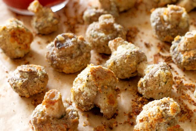 mushrooms with Panko breadcrumbs