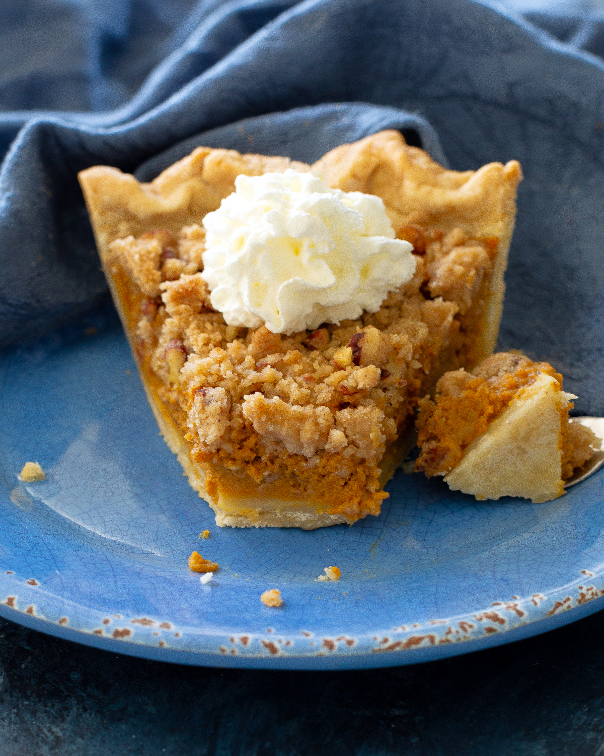 Streusel Topped Pumpkin Pie