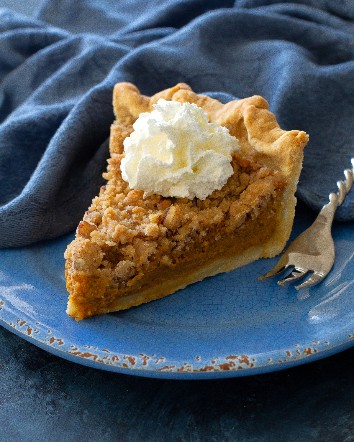 Streusel Topped Pumpkin Pie